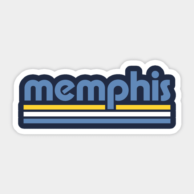 Retro Memphis Stripes Sticker by Now Boarding